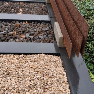 Cor-tenstalen lamellen