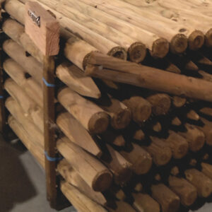 Rondgefreesd Naaldhout paal 1,00 m  Ø6