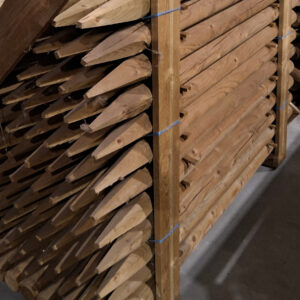 Rondgefreesd Naaldhout paal 1,20 m  Ø6