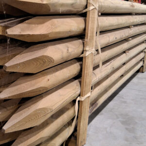 Rondgefreesd Naaldhout paal 2,50 m  Ø10